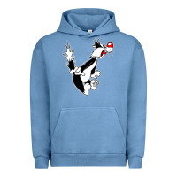 Pigment Pebble Blue sylvester cat Urban Hoodie - linhVisuals
