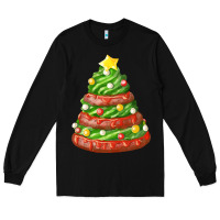 Black green chocolate christmas cookie cake Long Sleeve Tee - FaDigitalArtStudio