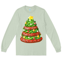Matcha green chocolate christmas cookie cake Long Sleeve Tee - FaDigitalArtStudio