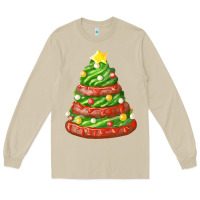 Mushroom green chocolate christmas cookie cake Long Sleeve Tee - FaDigitalArtStudio