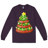 Plum green chocolate christmas cookie cake Long Sleeve Tee - FaDigitalArtStudio