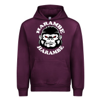 Mauve Wine harambe Urban Hoodie - linhVisuals