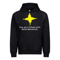 Black undertale   determination point Urban Hoodie - linhVisuals