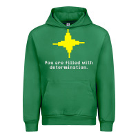 Emerald undertale   determination point Urban Hoodie - linhVisuals