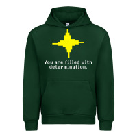 Forest Green undertale   determination point Urban Hoodie - linhVisuals
