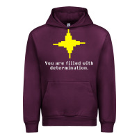 Mauve Wine undertale   determination point Urban Hoodie - linhVisuals