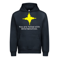 Navy undertale   determination point Urban Hoodie - linhVisuals