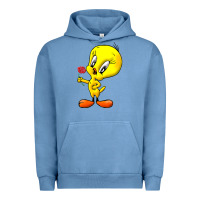 Pigment Pebble Blue tweety Urban Hoodie - linhVisuals
