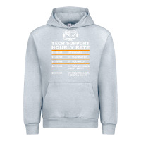Heather Grey tech support hourly rate t shirt Urban Hoodie - linhVisuals