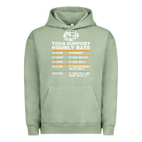 Pigment Oil Green tech support hourly rate t shirt Urban Hoodie - linhVisuals