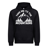Black take me to the mountains nature lover Urban Hoodie - linhVisuals