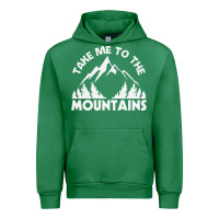Emerald take me to the mountains nature lover Urban Hoodie - linhVisuals
