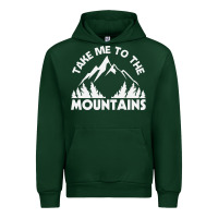 Forest Green take me to the mountains nature lover Urban Hoodie - linhVisuals