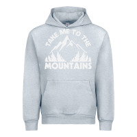 Heather Grey take me to the mountains nature lover Urban Hoodie - linhVisuals