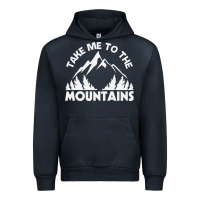 Navy take me to the mountains nature lover Urban Hoodie - linhVisuals