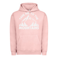Pigment Salmon take me to the mountains nature lover Urban Hoodie - linhVisuals