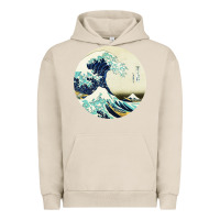 Pigment French Oak great wave Urban Hoodie - linhVisuals