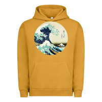 Pigment Peanut Butter great wave Urban Hoodie - linhVisuals