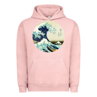Pigment Salmon great wave Urban Hoodie - linhVisuals