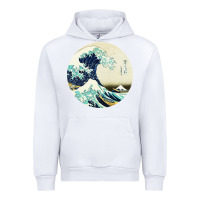 White great wave Urban Hoodie - linhVisuals