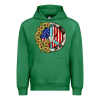 Emerald Peace sign Urban Hoodie - JahusDesignShop