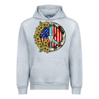 Heather Grey Peace sign Urban Hoodie - JahusDesignShop
