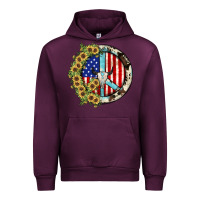Mauve Wine Peace sign Urban Hoodie - JahusDesignShop
