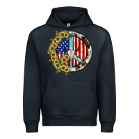 Navy Peace sign Urban Hoodie - JahusDesignShop