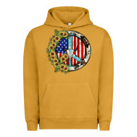 Pigment Peanut Butter Peace sign Urban Hoodie - JahusDesignShop