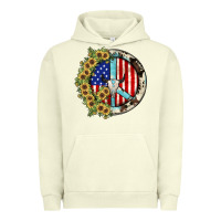 Pigment Pistachio Peace sign Urban Hoodie - JahusDesignShop