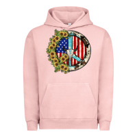 Pigment Salmon Peace sign Urban Hoodie - JahusDesignShop