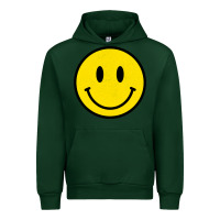 Forest Green vintage retro happy smiley face 80's 90's aesthetic sweatshirt Urban Hoodie - linhVisuals