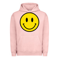 Pigment Salmon vintage retro happy smiley face 80's 90's aesthetic sweatshirt Urban Hoodie - linhVisuals