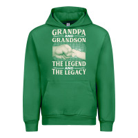 Emerald grandpa and grandson the legend t  shirtgrandpa and grandson the legen Urban Hoodie - linhVisuals
