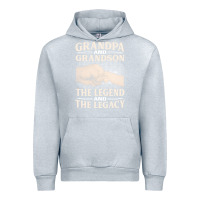 Heather Grey grandpa and grandson the legend t  shirtgrandpa and grandson the legen Urban Hoodie - linhVisuals
