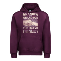 Mauve Wine grandpa and grandson the legend t  shirtgrandpa and grandson the legen Urban Hoodie - linhVisuals