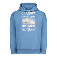 Pigment Pebble Blue grandpa and grandson the legend t  shirtgrandpa and grandson the legen Urban Hoodie - linhVisuals