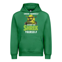 Emerald sh.rek check yourself before you sh.rek yourself t shirt Urban Hoodie - linhVisuals