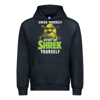 Navy sh.rek check yourself before you sh.rek yourself t shirt Urban Hoodie - linhVisuals