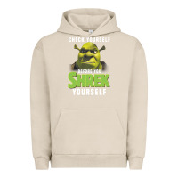 Pigment French Oak sh.rek check yourself before you sh.rek yourself t shirt Urban Hoodie - linhVisuals