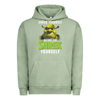 Pigment Oil Green sh.rek check yourself before you sh.rek yourself t shirt Urban Hoodie - linhVisuals