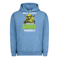 Pigment Pebble Blue sh.rek check yourself before you sh.rek yourself t shirt Urban Hoodie - linhVisuals