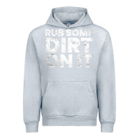 Heather Grey vintage funny shirts for men, rub some dirt on it long sleeve t shirt Urban Hoodie - linhVisuals