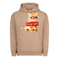 Pigment Burro hug life kitty cat Urban Hoodie - linhVisuals