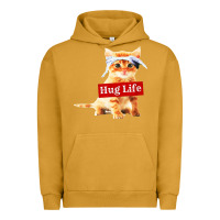 Pigment Peanut Butter hug life kitty cat Urban Hoodie - linhVisuals