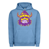 Pigment Pebble Blue skol nordic viking helmet shirt Urban Hoodie - linhVisuals
