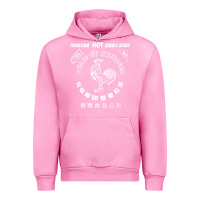 Fuchsia Pink sriracha official hot chili sauce men's graphic Urban Hoodie - linhVisuals