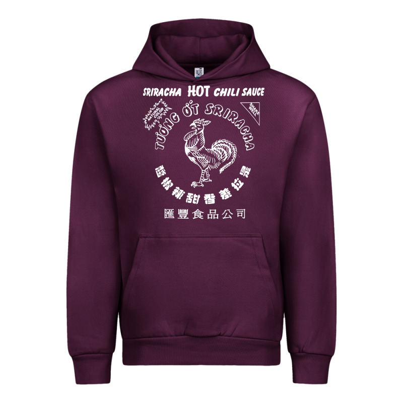 Sriracha Official Hot Chili Sauce Men's Graphic Urban Hoodie by linhVisuals | Teevron