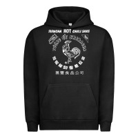 Pigment Black sriracha official hot chili sauce men's graphic Urban Hoodie - linhVisuals