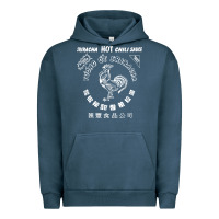 Pigment Midnight Navy sriracha official hot chili sauce men's graphic Urban Hoodie - linhVisuals